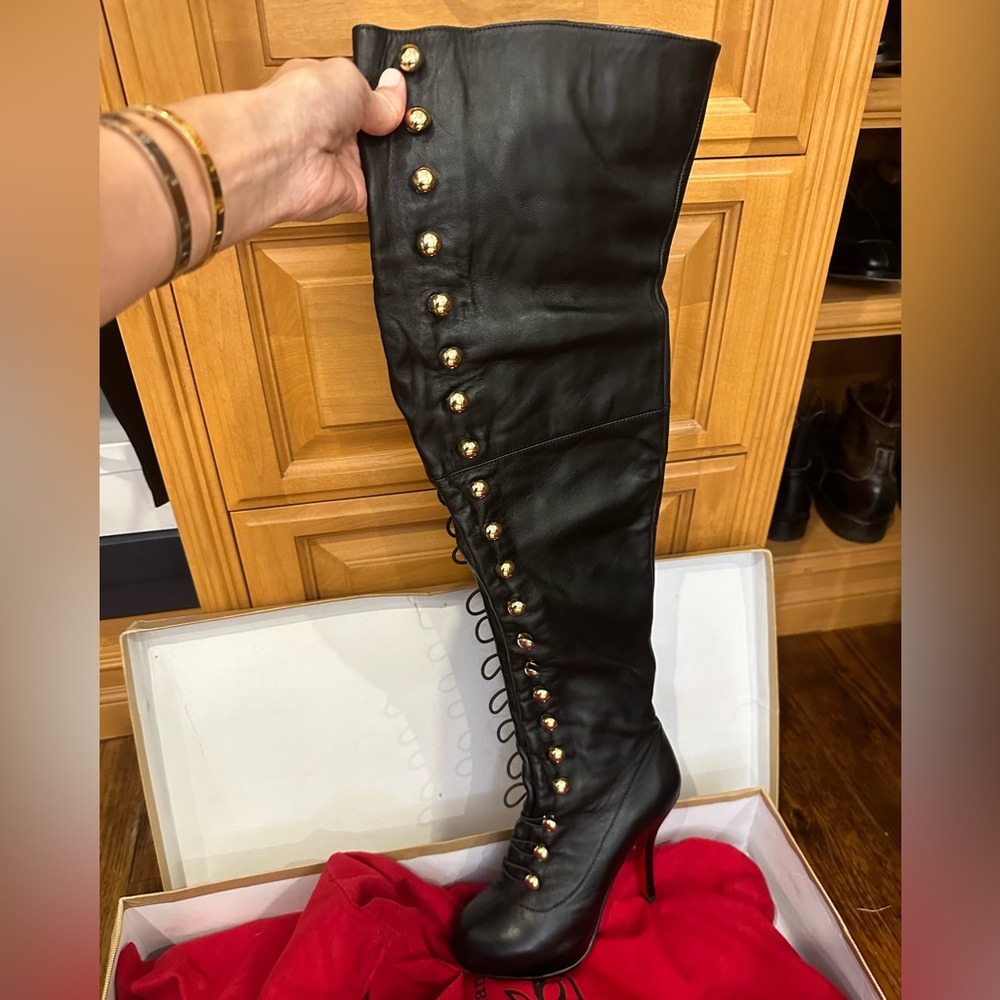 Christian Louboutin over the knee boots
